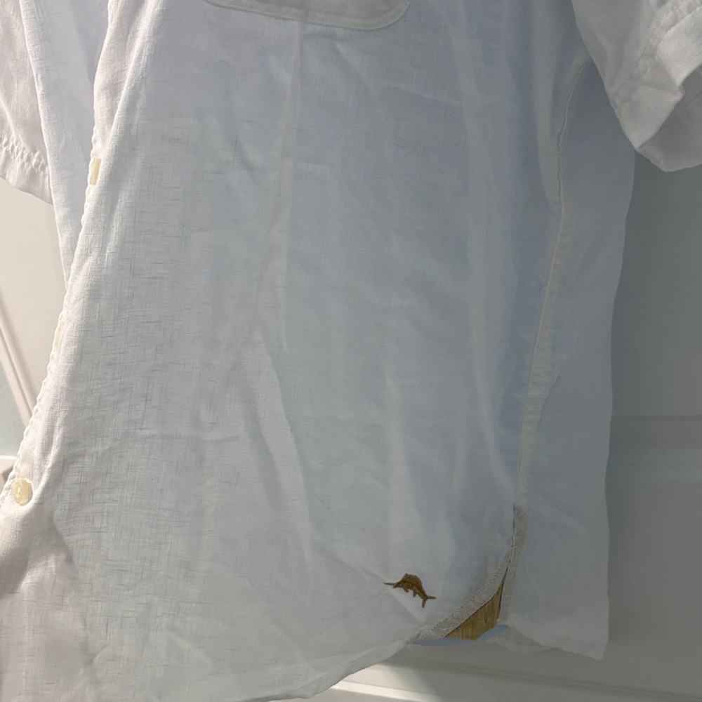 Tommy Bahama White Casual Button Down Shirt - Picture 2 of 5